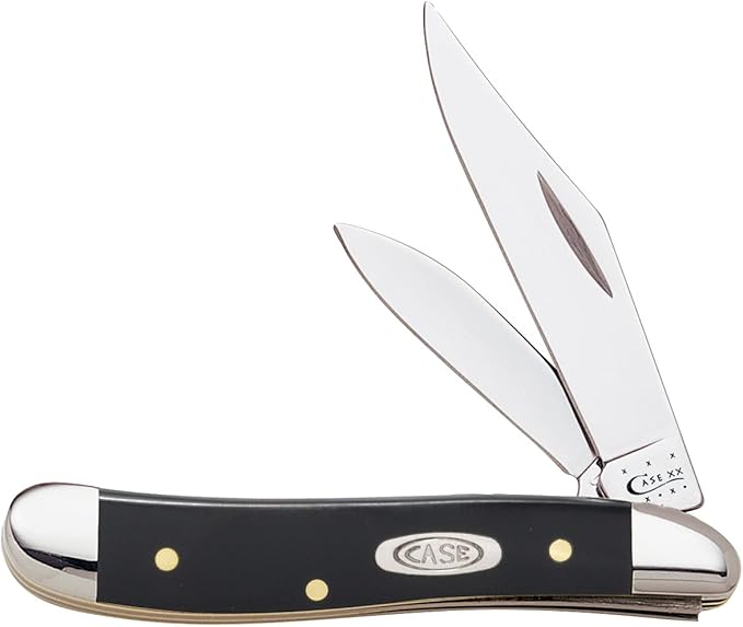 Case WR XX Pocket Knife Black Synthetic Peanut Item #22416 - (2220 SS) - Length Closed: 2 7/8 Inches