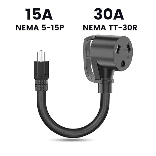Nature's Generator Transfer Switch 6 Circuits 120V 30A Non-Automatic Power Transfer Kit(Indoor)+ 30A (NEMA TT-30R) to 15A (NEMA 5-15P) Adapter