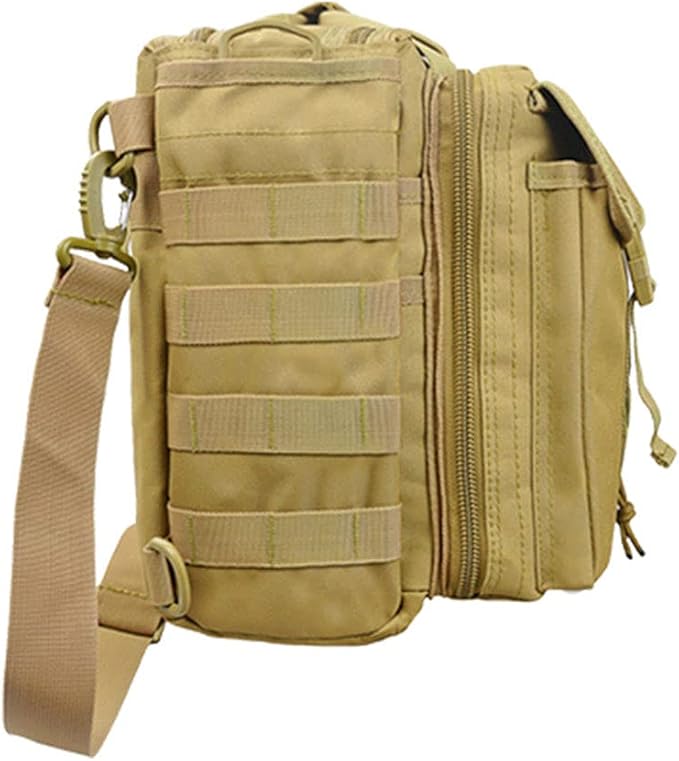 Sunnystacticalgear Outdoor Sports Hiking Pack Range Bag Molle Camouflage Tactical Gear Laptop Bag - Tan