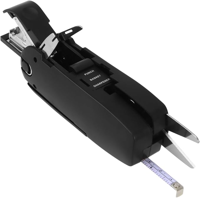 COHEALI 3pcs Office Multifunctional Tool 10-in-1 Mini Tools Kit Scissor Stapler Screwdriver Sharpener Mini for Students Travelers