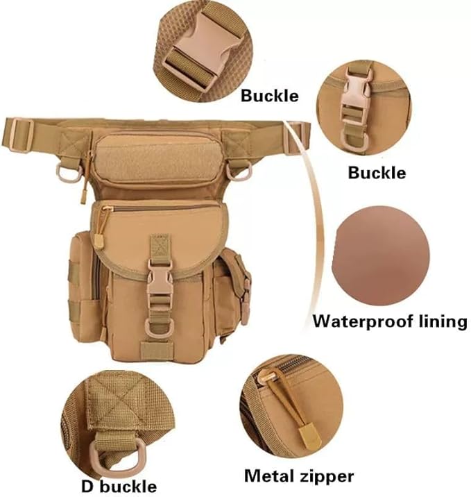 Military Tactical Drop Leg Bag Tool Thigh Pack Leg Rig Utility Pouch Outdoor