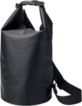 ELECOM PWWPBD10BK Waterproof Dry Bag 10L Black Roll-top Shoulder Strap