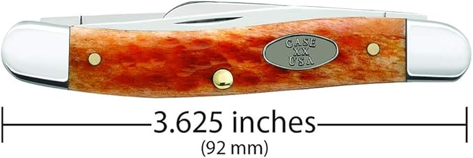 CASE XX WR Pocket Knife Pocket Worn Whiskey Bone Cv Medium Stockman Item #23005 - (6318 Cv) - Length Closed: 3 5/8 Inches