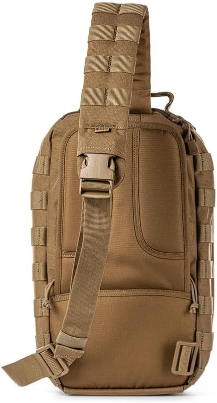 5.11 Tactical RUSH MOAB 8 Sling Pack 13L – Ambidextrous CCW Ready EDC Messenger Bag – Durable 1050D Nylon Kangaroo Style 56810ABR