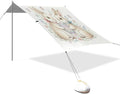 xigua Easter Bunny Beach Tent Sun Shelter with Carrying Bag - Silver Coated Oxford Fabric Beach Canopy for Beach Camping Fishing - Includes Windproof Ropes Sandbags &amp Stakes