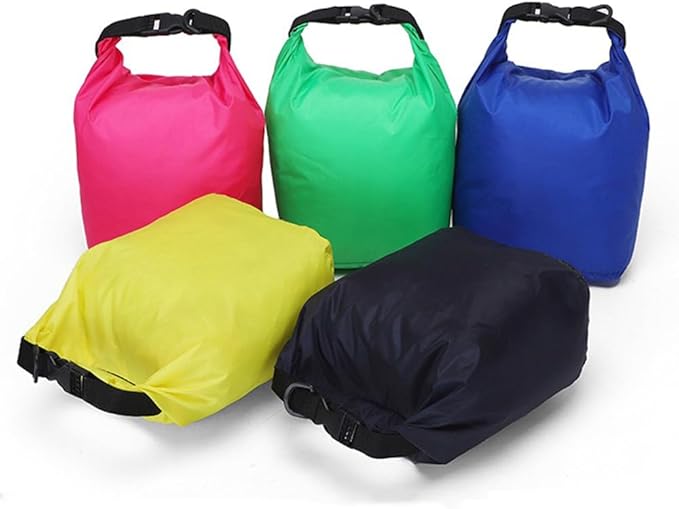 5 Pack Waterproof Dry Bag Ultralight Dry Storage Sack Outdoor Bags Keep Gear Dry for Hiking Backpacking Camping Swimming Boating (10L)