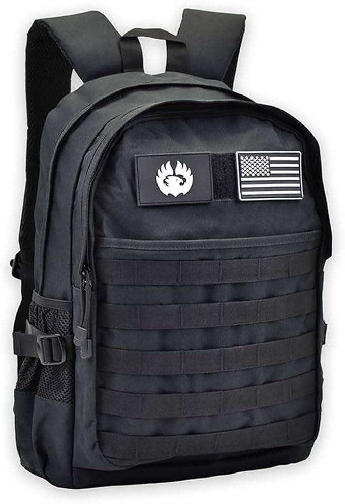 TORCH 30L Backpack Urban Tactical Outdoors MOLLE Bag for Every Day Carry fits 15” Laptop Airline Approved V2 (Black)