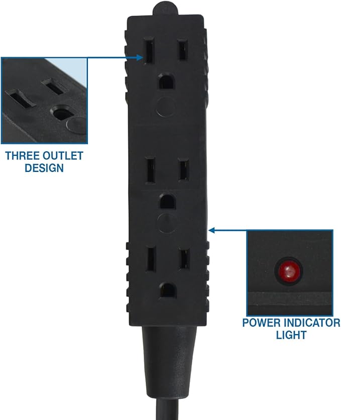 Conntek 29442-AS Medical-Grade Power StripGreenBlack