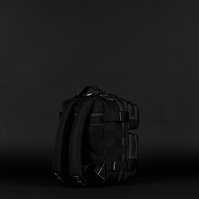WOLFpak 9L Mini Tactical Backpack for Men &amp Women | Compact Small Everyday Carry Bag for Gym School Travel | Durable Water-Resistant Daypack with Molle System and Patch Panel (Black Phantom)