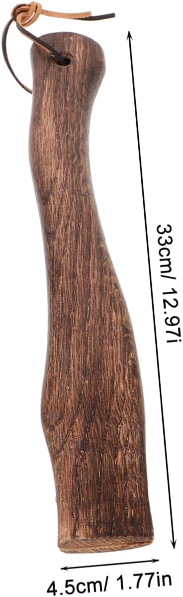 BESPORTBLE 2pcs Ergonomic Wooden Axe Handle Non-Slip Replacement Grip for Camp Hatchet Fire Axe Handle for Easy Chopping and Splitting