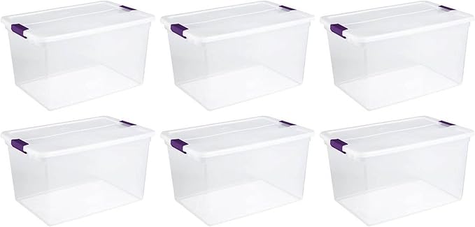 Sterilite 2194-1851 Sterilite 66 Quart Clearview Latch Stor