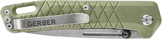 Gerber Gear Zilch Pocket Knife with 3.1 Plain Edge Blade Folding Knife with Clip Lightweight EDC Gear and Equipment
