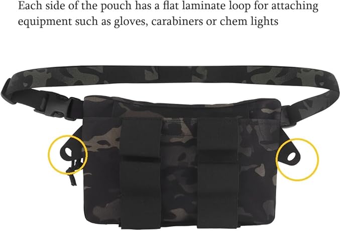 Large Multi-Purpose Drop Pouch Universal Tactical Fanny Pack Vest Hook and Loop EDC Admin Wait Bag