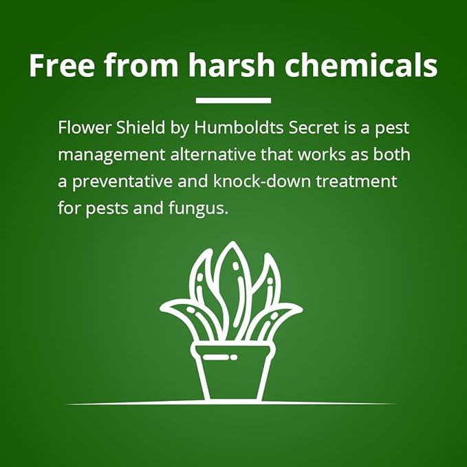 Humboldts Secret Flower Shield – Plant and Flower Protection – Healthy Treatment for Pests and Fungus (32 oz) w/Sweet &amp Sticky – Carbohydrate and Saccharide Energy Source – Energy for Plants (32 o