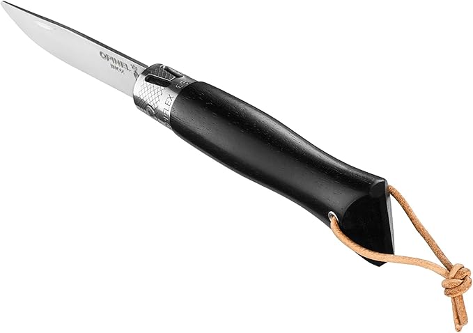 OPINEL NEO6 Folding Non-Locking Pocket Knife OPIFLEX Intuitive Design EDC Folder Wood Handles 2.75 in. Blade (Ebony)