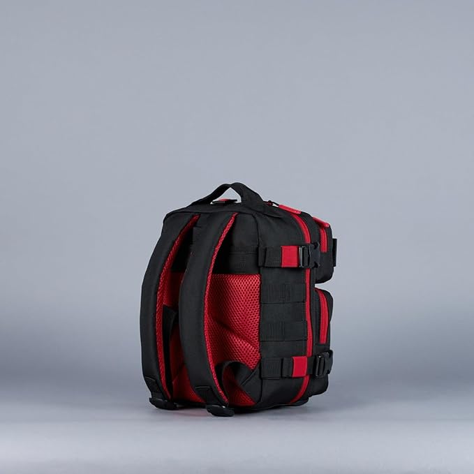WOLFpak 9L Mini Tactical Backpack (Red Wolf) | Compact Small Everyday Carry Bag for Gym School Travel | Durable Water-Resistant Daypack with Molle System and Patch Panel