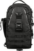 YYDS Outdoor Camping Bag Portable Tactical BackpackLaptop Compartment Sling Backpack Chest Shoulder Bag Hiking Travel (Color : Black)