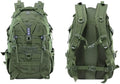 Tactical Backpack 25L Waterproof Molle Bag Out Bag for Men Women Hiking Daypacks Fishing Camping Motorcycle (Army green) Compact Size