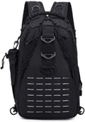 Outdoor Sports Pack Hiking Bag Rucksack Knapsack Combat Camouflage Tactical Backpack- Black