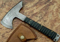 Axe Damascus Steel 9.5 Hatchet Tomahawk Micarta Handle Mini Axe/Hand Forged Woodsman Axe