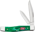 Case XX WR Pocket Knife Jack Knife Kirinite Green Pearl Item #24413 (102032 SS) Length Close: 3 5/8 inches