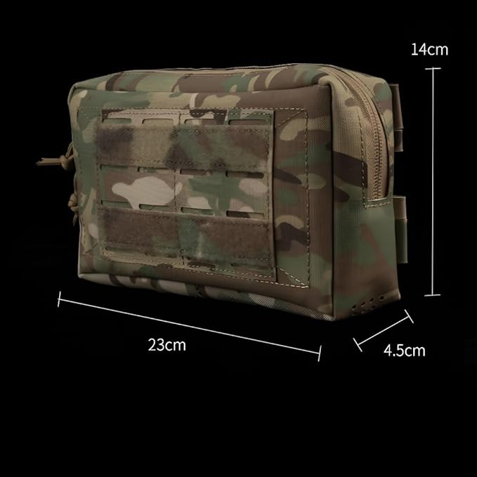 Outdoor Tactical Fanny Pack Molle Accessory Bag - Multifunctional GP Bag Nylon 23x14cm 0.158kg Durable