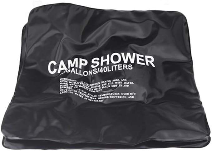 Banner Bonnie 40L 10 Gallon Camping Hiking Solar Heated Camp Shower Bag Outdoor Shower Water Bag 40L