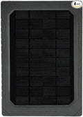 Black Gate Solar Panel Kit for Trail Cameras – 2000mAh Lithium Battery 12V Compatible Forest Green/Black Tree Mount Armored Cable USB-C &amp Charge Indicator