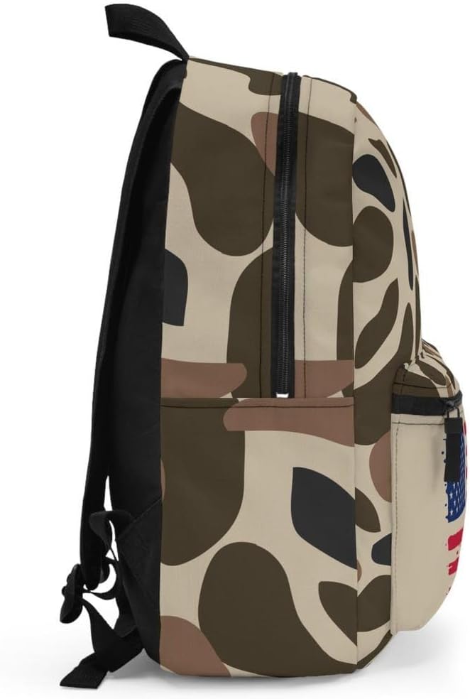Old School Camo USA Flag Bookbag/American Flag Camo Backpack/Patriotic Camo Bag/Country Life Backpack