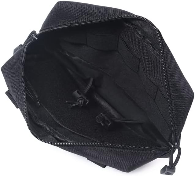 Tactical MOLLE Dump Drop Pouch Sub Abdominal Utility Tool Bag for JPC CPC AVS Vest with Hook and Loop Panel