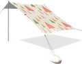 xigua Tree Beach Tent Sun Shelter with Carrying Bag - Silver Coated Oxford Fabric Beach Canopy for Beach Camping Fishing - Includes Windproof Ropes Sandbags &amp Stakes
