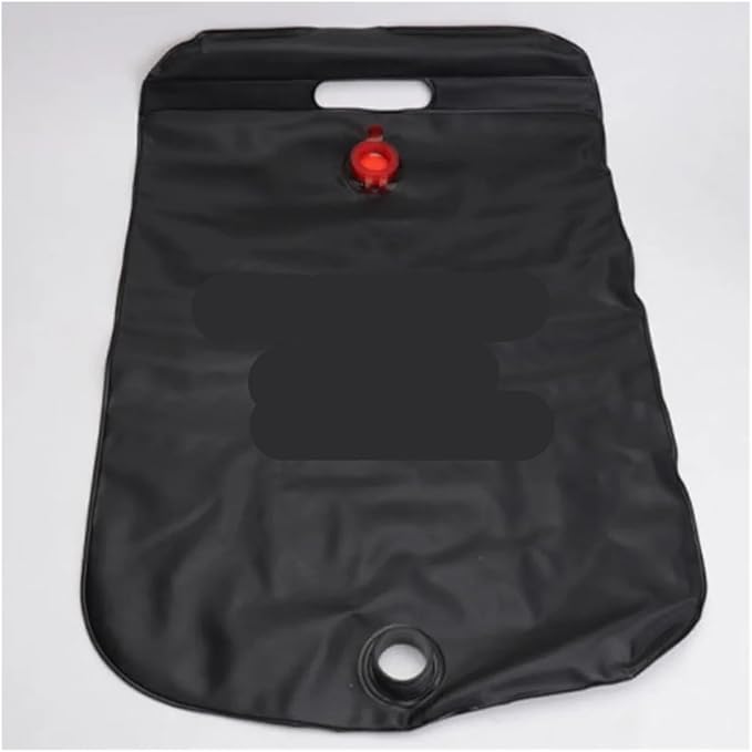 Solar Shower Bag 20L Foldable Camping with Removable Hose Head Sun Heated WaterCompatible for Outdoor Bath Gear
