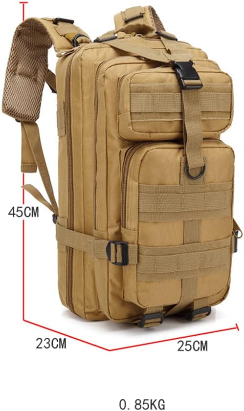 Magik 30L Military Tactical Bag Camping Outdoor EDC Travel Rucksack Hiking Backpack (Black)