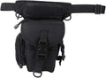 Ox Cloth Drop Leg Bag Tactical Photography Pouch with Quick Access Multifunctional Sports Leg Pack for Outdoor Activities Durable Drop Leg Bag with Adjustable Strap (Black One Size)