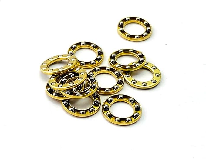 10 Pieces Brass Flippers Fit for Outdoor Pocket Knives CNC Gasket Washers DIY Making Accessory