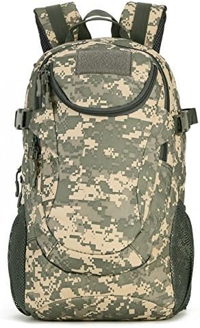 UNISTRENGH 25L Backpack Military Tactical Daypack Water-resistance Assault Gear Rucksack for Hunting Trekking Travelling (ACU Camo)