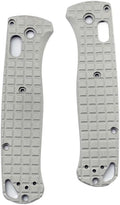 1 Pair Custom Aluminum Alloy Scales Fits for Bugout 535 Non Slip Handle Patch DIY Accessory(Gray)