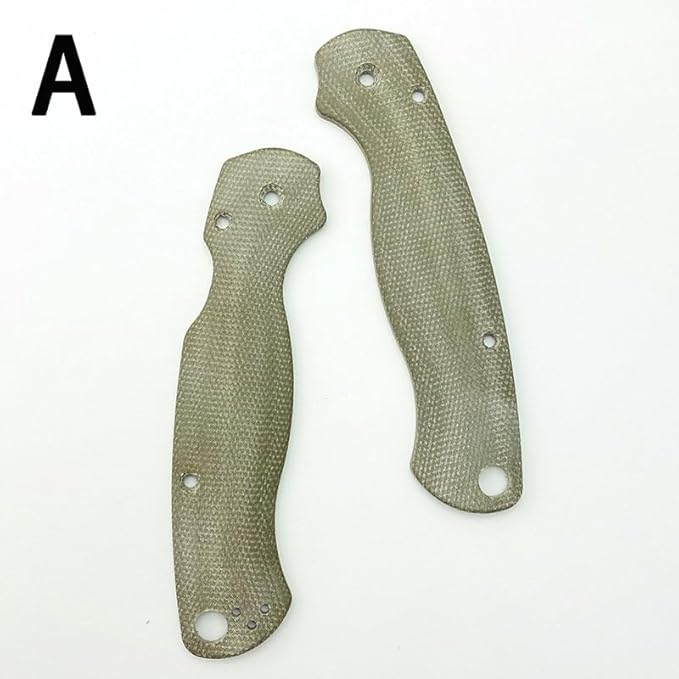1 Pair Micarta Scales Replacement Fits for C81 Paramilitary 2 Premium Custom Handle Patch DIY Accessory(Green)