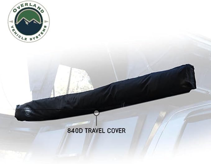 Overland Vehicle Systems HD Nomadic Shower &amp Privacy Room with Roof - Double Person Quick Deploying - 420D Oxford Rip Stop Fabric - for Car Truck SUV and Trailer - Universal Fitment