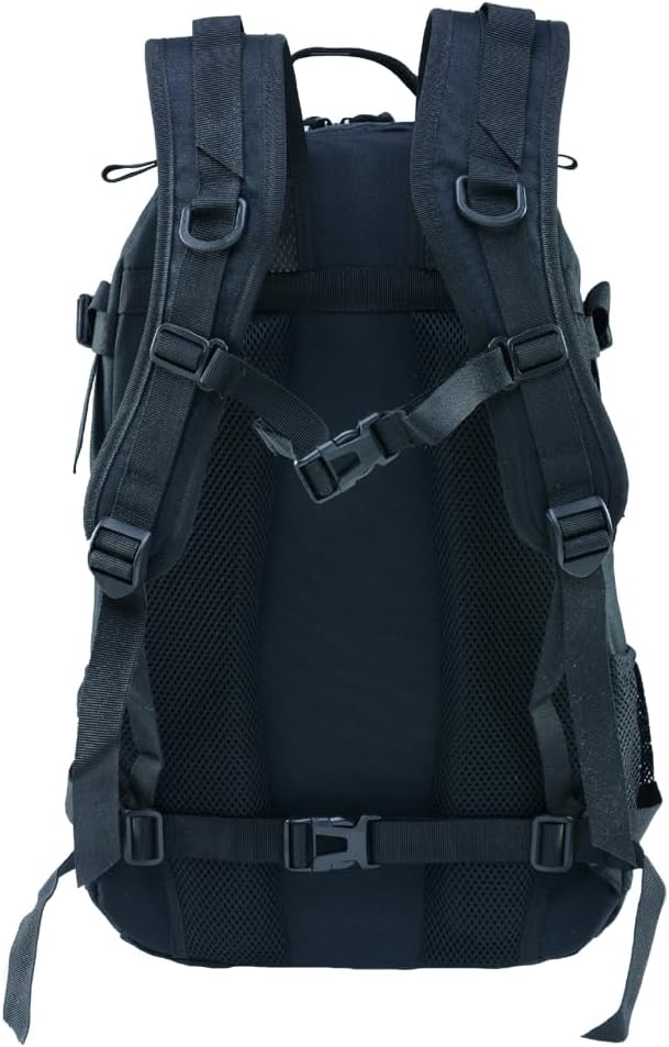 Tactical Military Assault 30L Travel Backpack Army 3-Day Assault Pack for Camping Hunting Trekking Outdoor Survival Range Molle Bag with Multi-Compartment Storage Black