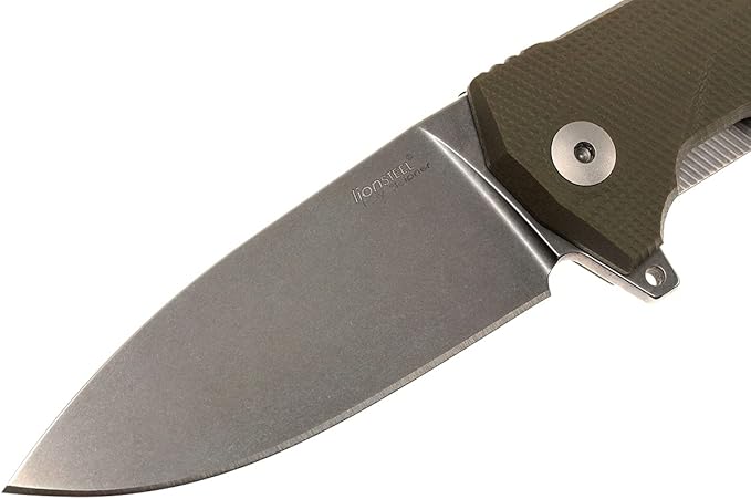 LionSTEEL KUR EDC Folding Knife Sleipner Steel Stone-Washed Blade