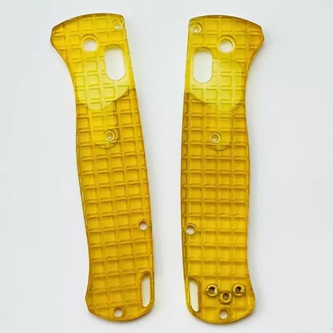 2-Piece Pair Custom PEI Scales Replacement Fits for Bugout 535 CNC Premium Ultem Handle Patch