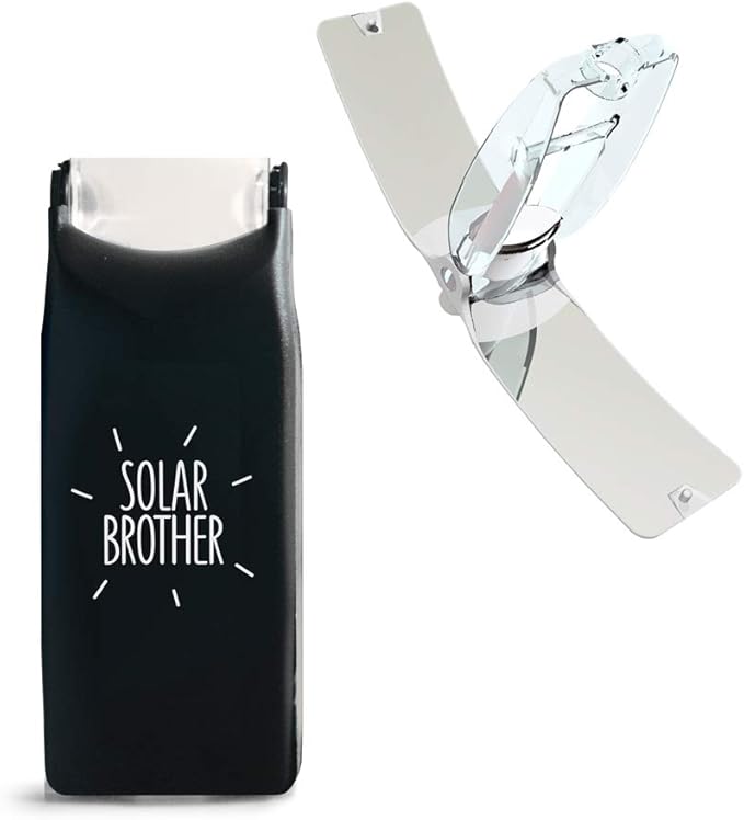 Suncase Solar Lighter - Compact Eco-Friendly Solar Powered Windproof Waterproof Ultralight Fire Starter (Black)