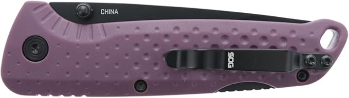 SOG Adventurer LB 3 Lightweight Portable Outdoor Folding Knife | CRYO 5CR15MOV Steel | GRN Handle | Lock-Back Mechanism
