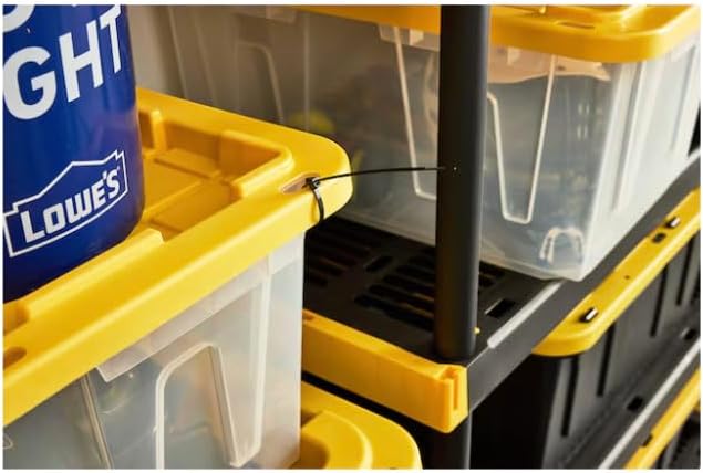 Large 27-Gallon Clear Heavy Duty Stackable Tote with Standard Snap Lid 108-Quart Storage Container