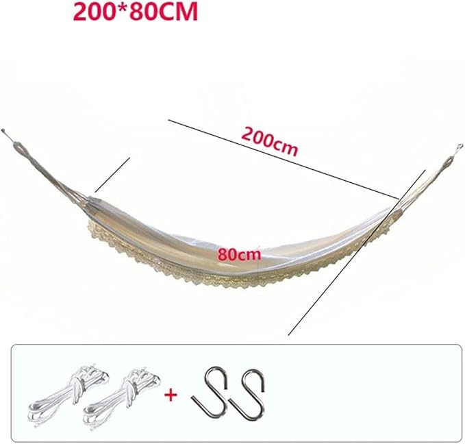 Portable Hammock Portable Hammock White Canvas Single Person Hammock Swing Bed Hanging Chair Lounger Brazilian Macrame Fringe Hammock for Backpacking Beach