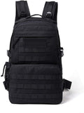 Outdoor Sports Pack Hiking Bag Tactical Rucksack Camo Knapsack Combat Camouflage Tactical Molle Backpack - Black