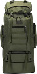 80L/100L Mountaineering Tactical Backpacks Outdoors Hiking climbing Camping Travel Bags(Green(100L))