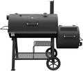 Oklahoma Joe's Highland Offset Reverse Flow Offset Charcoal Smoker and Grill With 1093 sq. in. Cooking Area in Black