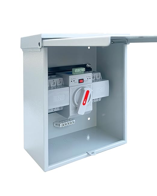 63A Generator Transfer Switch 3P Heavy Duty Automatic Transfer Switch 120/240V Dual Power Safety for Indoor or Outdoor Use